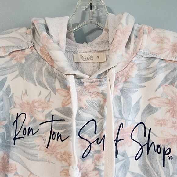 Ron Jon Tropical Leaf Crop Hoodie - Picture 6 of 13